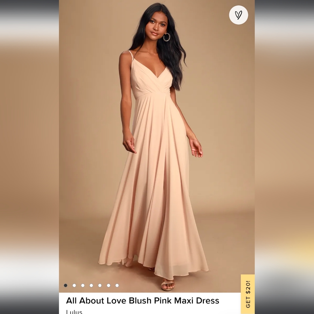 Blush Pink Wedding Guest Dress / Bridesmaid Dress